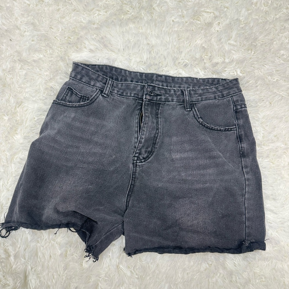 Stylish Gray Denim Women's Shorts
